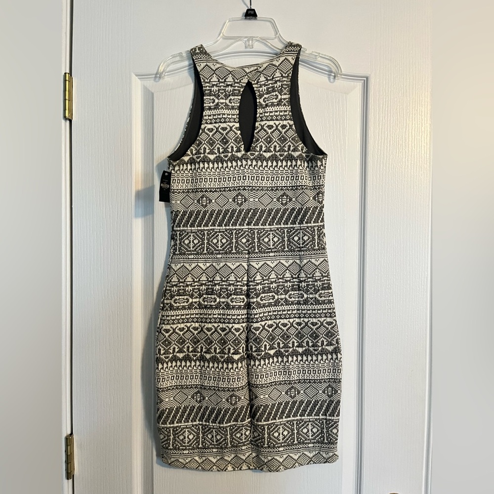 Grey & white Hollister dress